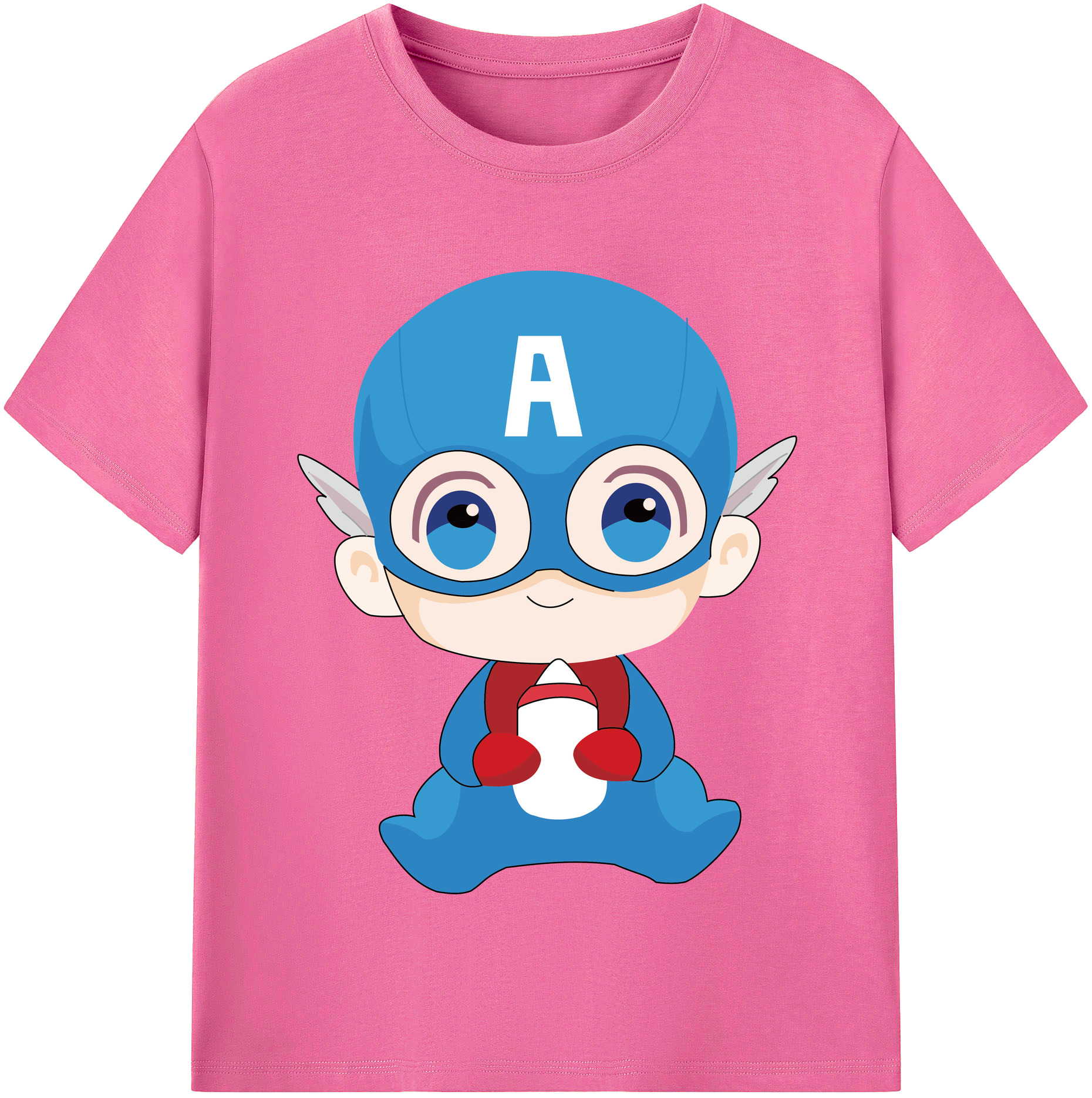 （画像用） アベンジャーズ The Avengers レディースカジュアルプリントTシャツ（綿100％）